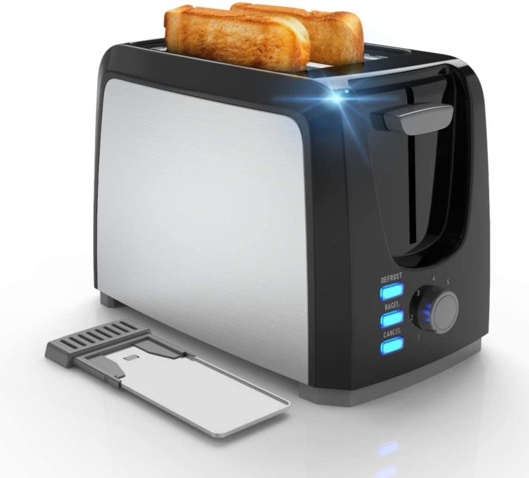 110W RV Toaster 2 Slice Best Prime Toasters Stainless Steel Black Bagel